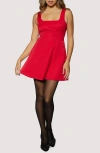 Lost + Wander Crimson Reverie Sleeveless Fit & Flare Minidress In Red