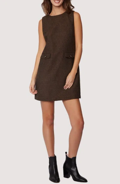 Lost + Wander Delfina Herringbone Shift Minidress