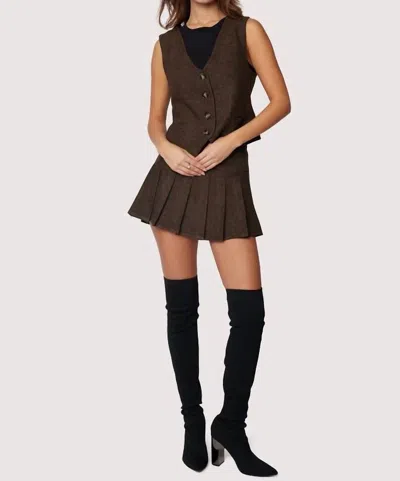 Lost + Wander Delfina Vest In Brown