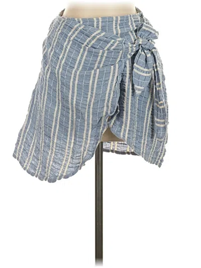 Pre-owned Lost + Wander Denim Skirt In Blue