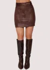 Lost + Wander Desiree Mini Skirt In Brown In Brown