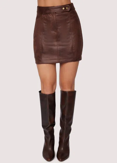 Lost + Wander Desiree Mini Skirt In Brown