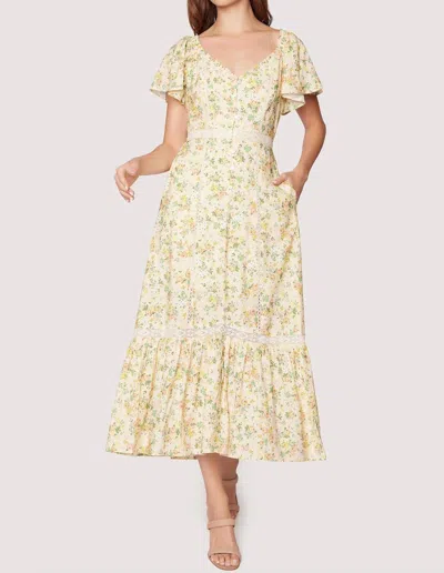 Lost + Wander Earth Angel Maxi Dress In Yellow Multi