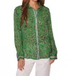 Lost + Wander Eden's Oasis Top In Green - Floral In Multi