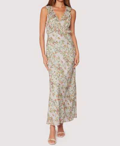 Lost + Wander Elysian Fields Maxi Dress In Seafoam In Green