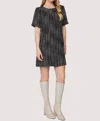 Lost + Wander Femme Fort Mini Shift Dress In Black