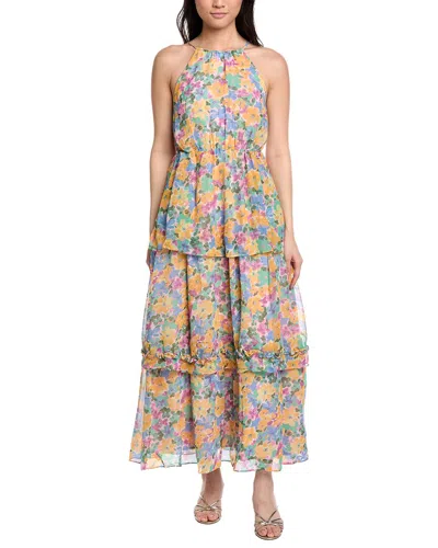 Lost + Wander Florescence Halter Maxi Dress In Multi