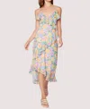 Lost + Wander Florescence Maxi Dress In Yellow/purple/floral In Multi