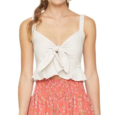 Lost + Wander Fly Away Crop Top In Clay In White