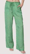 Lost + Wander Giselle Pant In Green Multi In Green