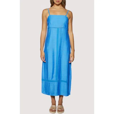 Lost + Wander Gleaming Waters Embroidered Detail Maxi Dress In Black