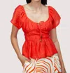 Lost + Wander Hidden Oasis Top In Red In Red