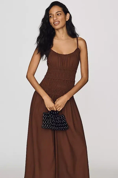 Lost + Wander Inez Midi Dress In Brown