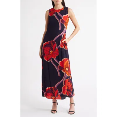 Lost + Wander Iris Floral Print Sleeveless Maxi Dress In Multi