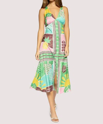 Lost + Wander Isla Spell Midi Dress In Green