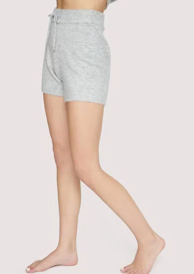 Lost + Wander Knit Early Night Shorts In Heather Grey