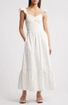 Lost + Wander La Luna Smocked Maxi Dress In White