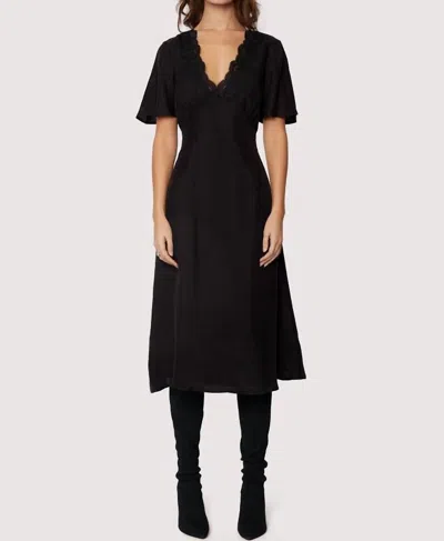 Lost + Wander Lauretta Midi A-line Dress In Black
