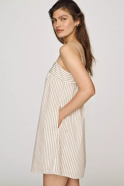 Lost + Wander Lido Mini Dress In Brown