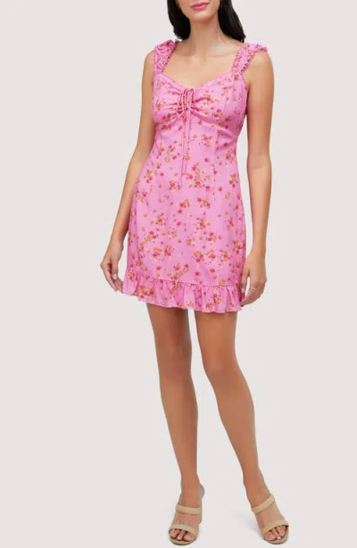 Lost + Wander Love Spell Mini Dress In Pink Floral In Pink-floral