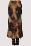 Lost + Wander Luminous Shadow Maxi Skirt In Multicolor In Multi