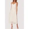 Lost + Wander Magnolia Rev Soutache Midi Dress In Cream
