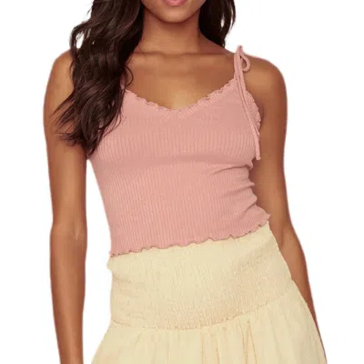 Lost + Wander Marilyn Love Knit Cami In Pink