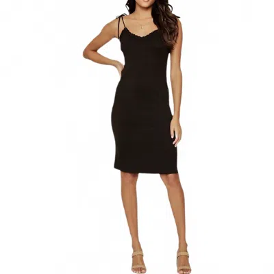 Lost + Wander Marilyn Night Knit Midi Dress In Black