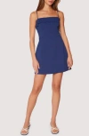 Lost + Wander Maritime Melody Cotton Minidress In Blue