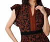 Lost + Wander Marlowe Midi Dress In Brown In Multi