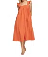 Lost + Wander Marmalade Cotton Midi Dress In Orange In Orange