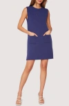 Lost + Wander Nautical Nirvana Knit Shift Minidress In Navy
