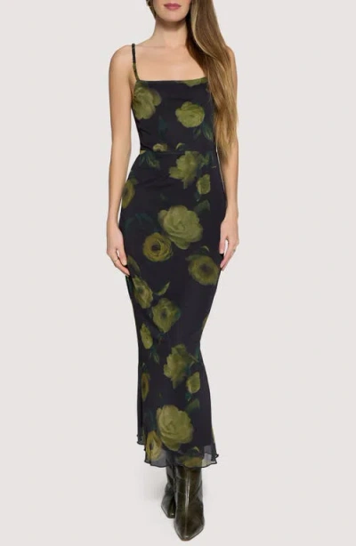Lost + Wander Nocturnal Blooms Maxi Dress In Black
