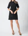 Lost + Wander Nouveau Noir Sequin Mini Sweater Dress In Black