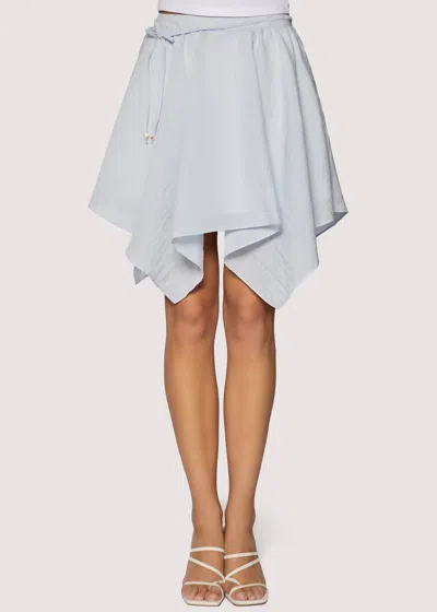 Lost + Wander Oasis Mini Skirt In Light Blue In White