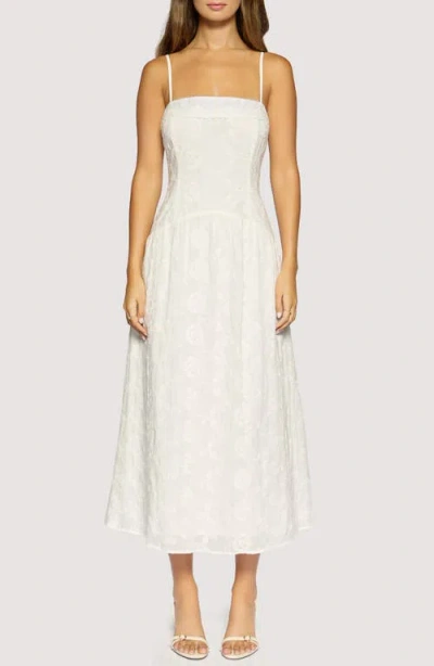 Lost + Wander Olympia Embroidered Sundress In White