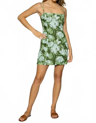 Lost + Wander Petal Grove Mini Dress In Green Multi