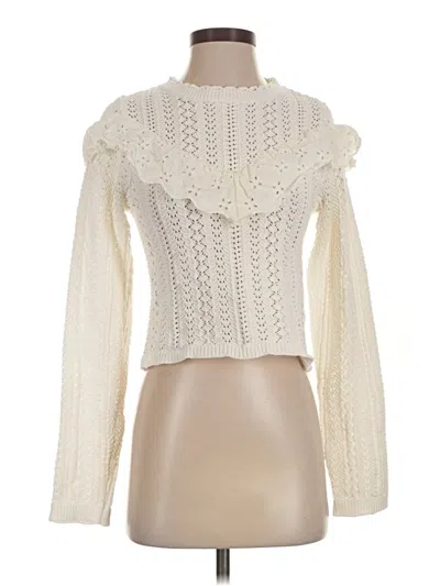 Pre-owned Lost + Wander Pullover Sweater In Ivory