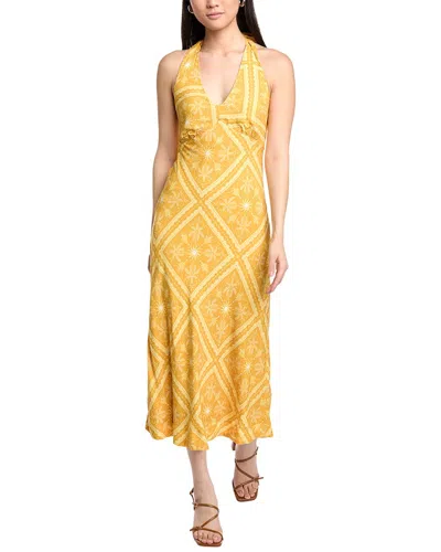 Lost + Wander Radiant Retreat Midi Dress In Yellow