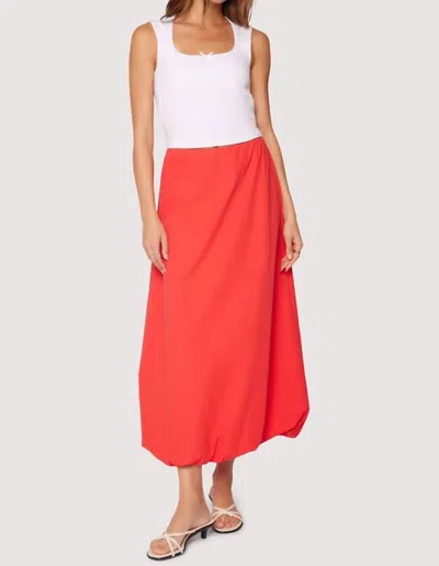 Lost + Wander Regal Rose Maxi Skirt In Red