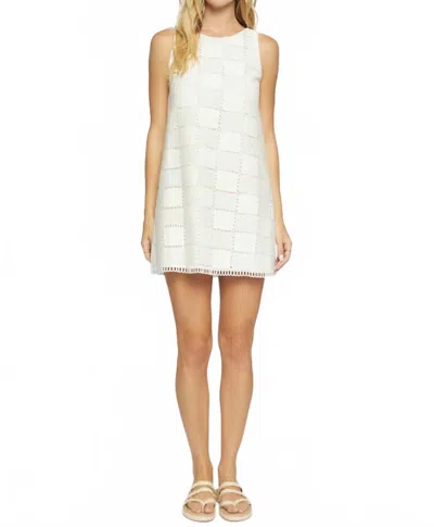 Lost + Wander Riviera Escape Mini Dress In Off-white