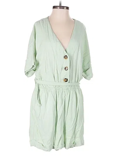 Pre-owned Lost + Wander Romper In Green