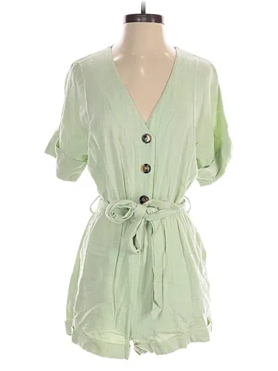 Pre-owned Lost + Wander Romper In Green