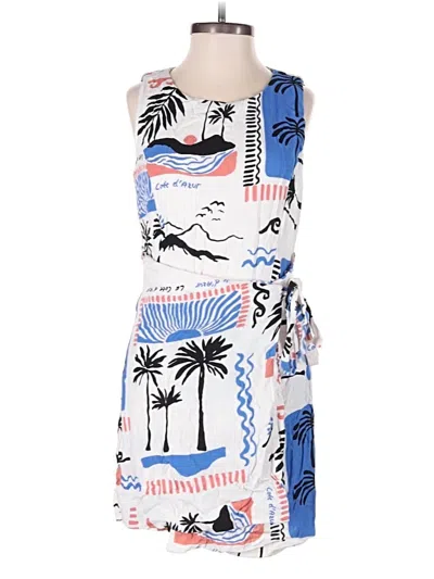 Pre-owned Lost + Wander Romper In White