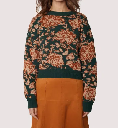 Lost + Wander Rosetta Pullover Top In Green Multi