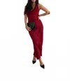 Lost + Wander Rouge Vine Maxi Dress In Deep Red In Red