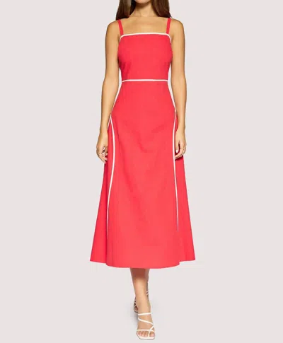 Lost + Wander Saffron Muse Summer Midi Dress In Red