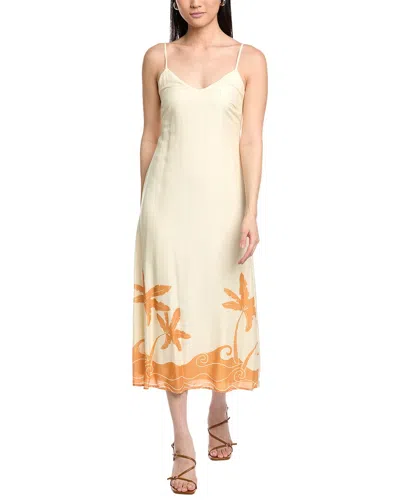 Lost + Wander Sefina Linen-blend Maxi Dress In White