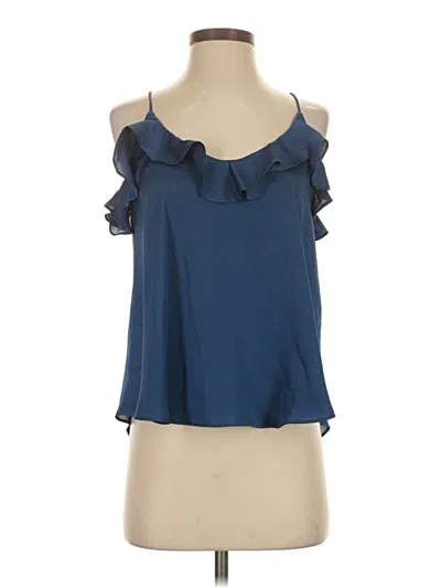 Pre-owned Lost + Wander Sleeveless Blouse In Blue