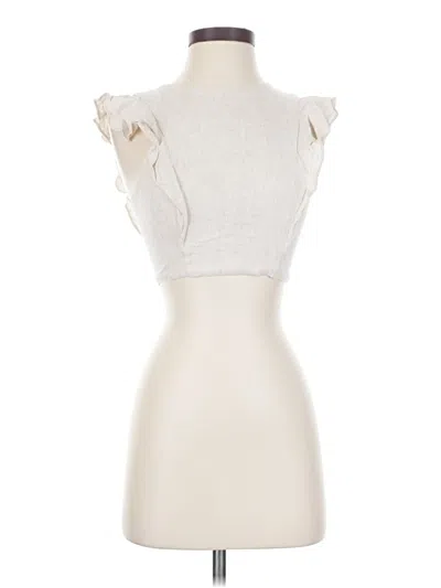 Pre-owned Lost + Wander Sleeveless Blouse In Ivory